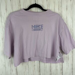 Nike Swoosh Lavender Crop Top